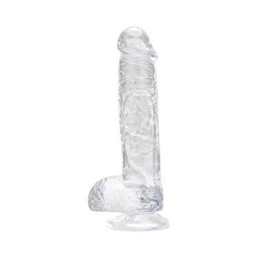 Loving Joy Crystal Clear Realistic Jelly Dong, elegantly designed for a luxurious feel, providing a premium experience with a clear jelly dong.